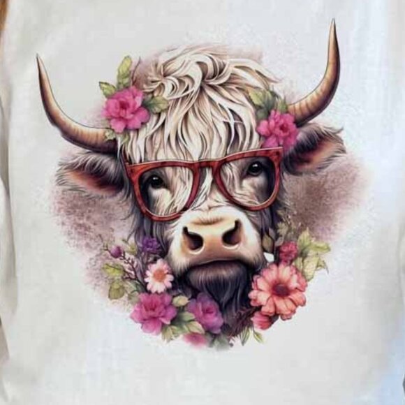 Funny Cow Shirt, Cute Cow T-shirt, Farm T-shirt, Ranch Shirt, Country Shirt - Picture 3 of 3
